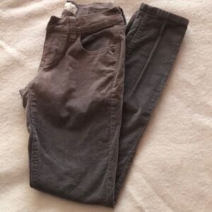 Old Navy Rockstar Corduroy Gray Skinny Jeans Size 2